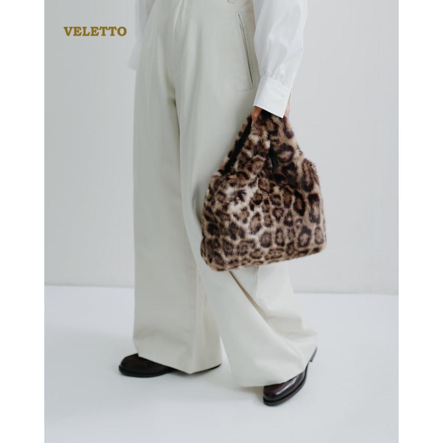 VELETTO（ベレット） エコファー レオパード トートバッグ ce-25092-fu