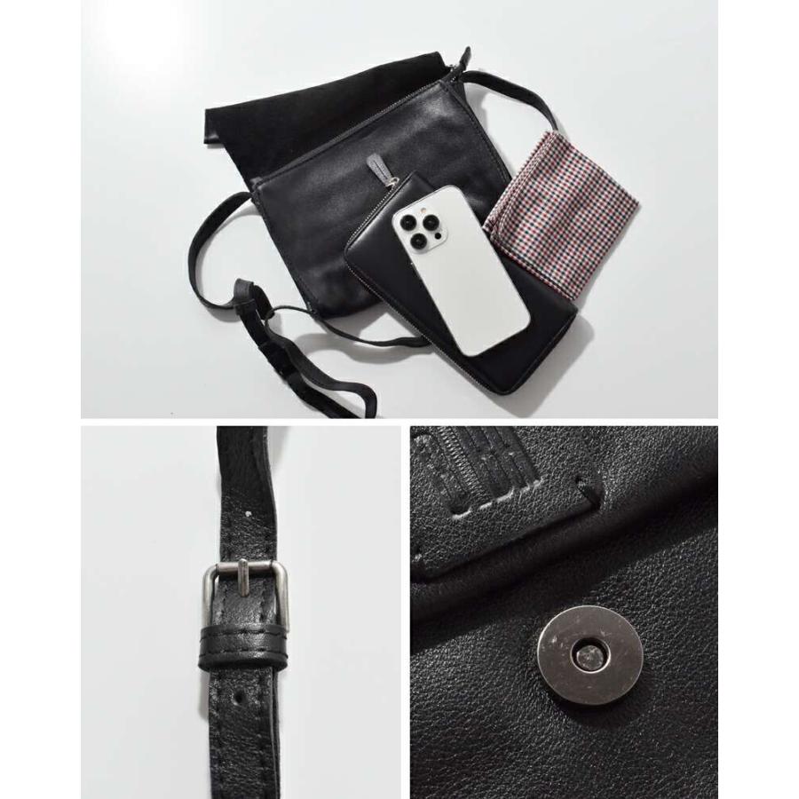 BIBA（ビバ） カウハイドレザー クロス フラップ バッグ CHESTER TB