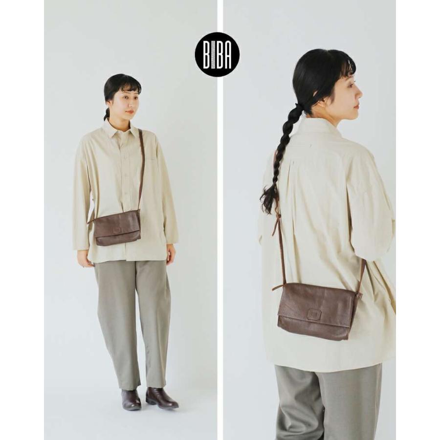BIBA（ビバ） カウハイドレザー クロス フラップ バッグ CHESTER TB