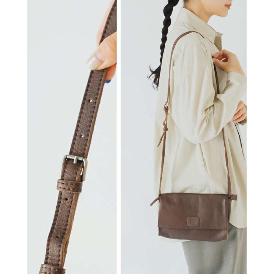 BIBA（ビバ） カウハイドレザー クロス フラップ バッグ CHESTER TB