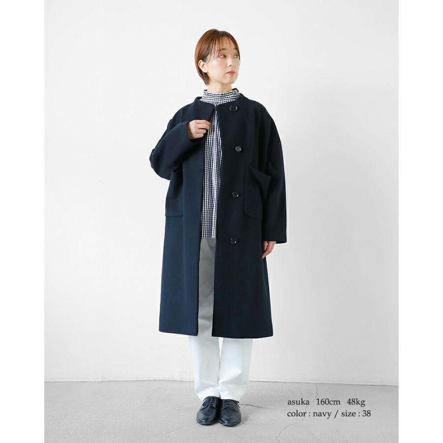 【12/22迄限定価格】AURALEE パテッドコート 希少サイズ5 SI-HIRAI（スーヒライ） スペシャルメルトン ラウンドネック コート