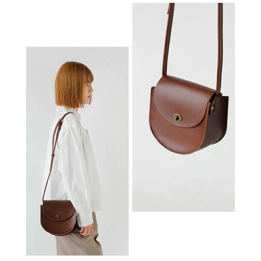 CLEDRAN（クレドラン） カウレザー ラウンド ショルダー バッグ CINQ