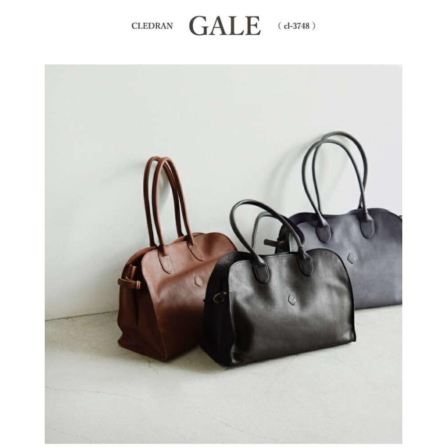 CLEDRAN（クレドラン） カウレザー ワイド ボストン バッグ GALE cl
