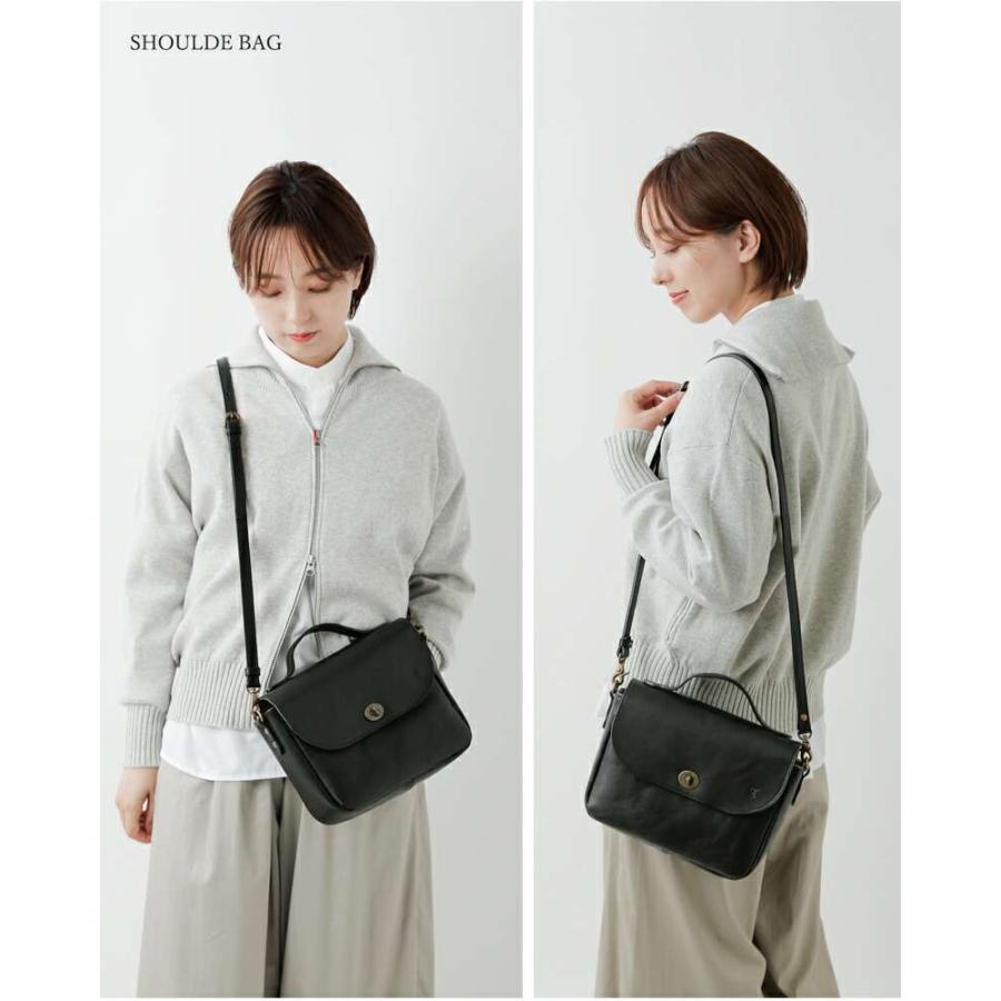 CLEDRAN（クレドラン） カウレザー フラップ ショルダー バッグ SAINTE