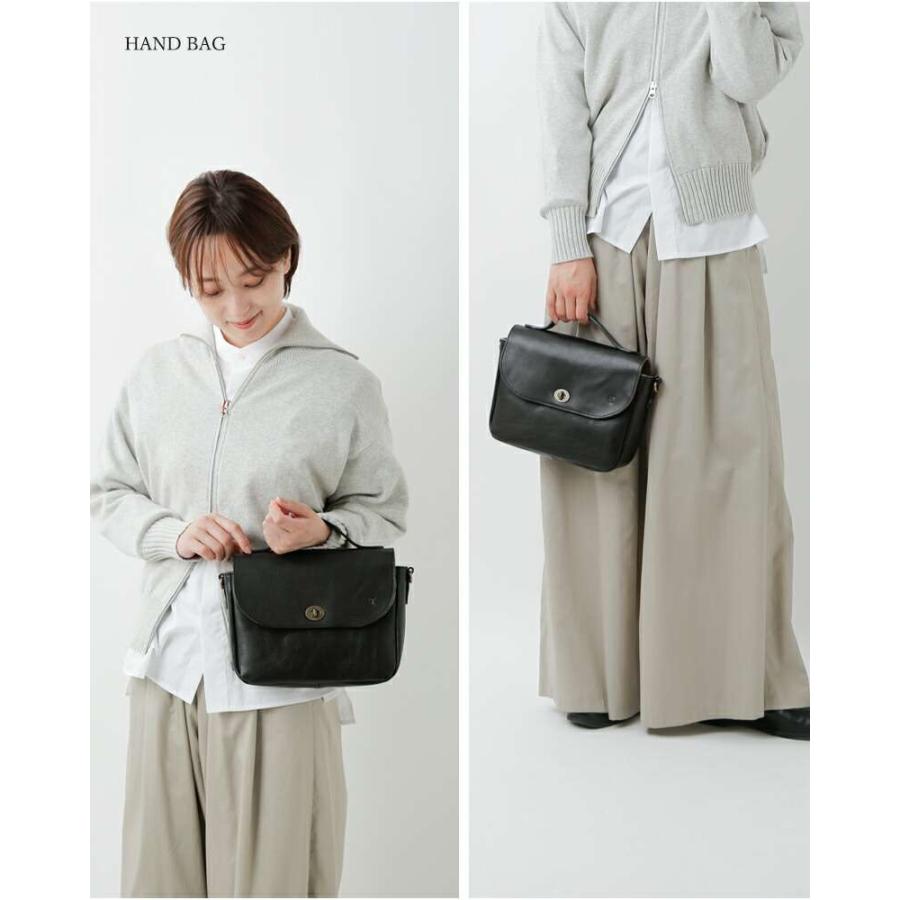 CLEDRAN（クレドラン） カウレザー フラップ ショルダー バッグ SAINTE