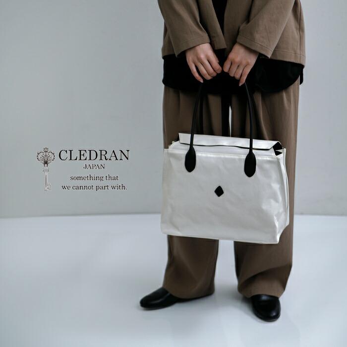 CLEDRAN（クレドラン） カウレザーハンドル ナイロントートバッグ GIRA