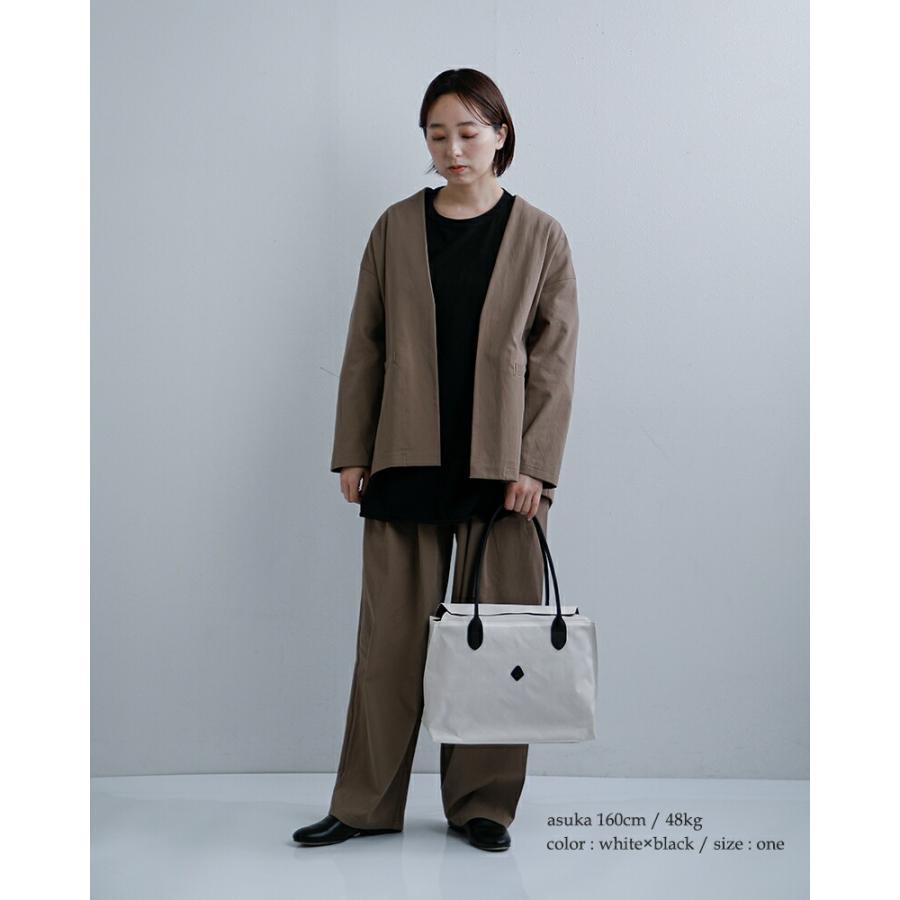 CLEDRAN（クレドラン） カウレザーハンドル ナイロントートバッグ GIRA