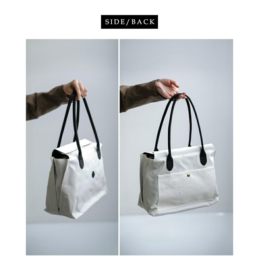 CLEDRAN（クレドラン） カウレザーハンドル ナイロントートバッグ GIRA