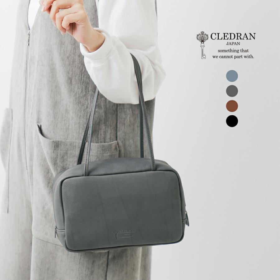 CLEDRAN（クレドラン） カウレザー スクエア ボストン バッグ NOUVE cl