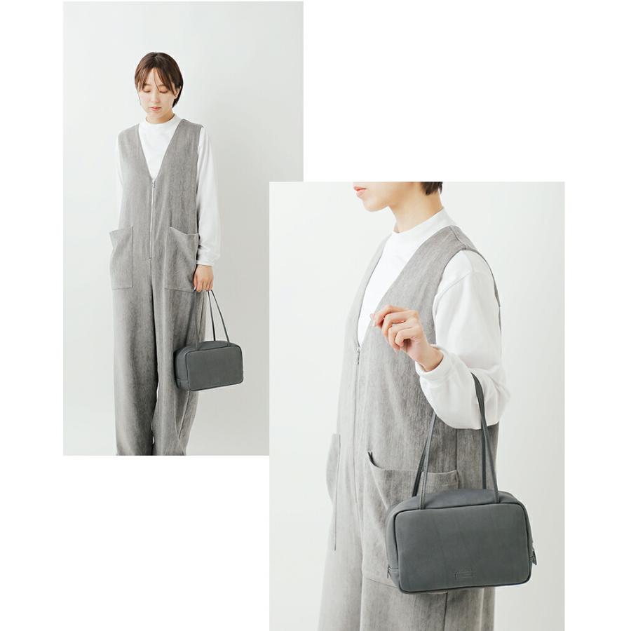 CLEDRAN（クレドラン） カウレザー スクエア ボストン バッグ NOUVE cl