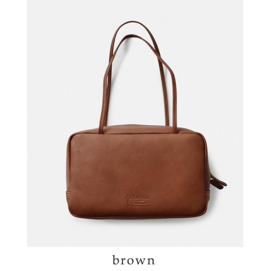 CLEDRAN（クレドラン） カウレザー スクエア ボストン バッグ NOUVE cl