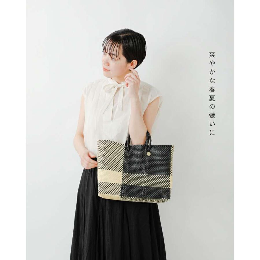 レトラ　メルカドバック　美品 Letra/レトラ】 MERCADO メルカドバッグ 3COLORS CHECK M