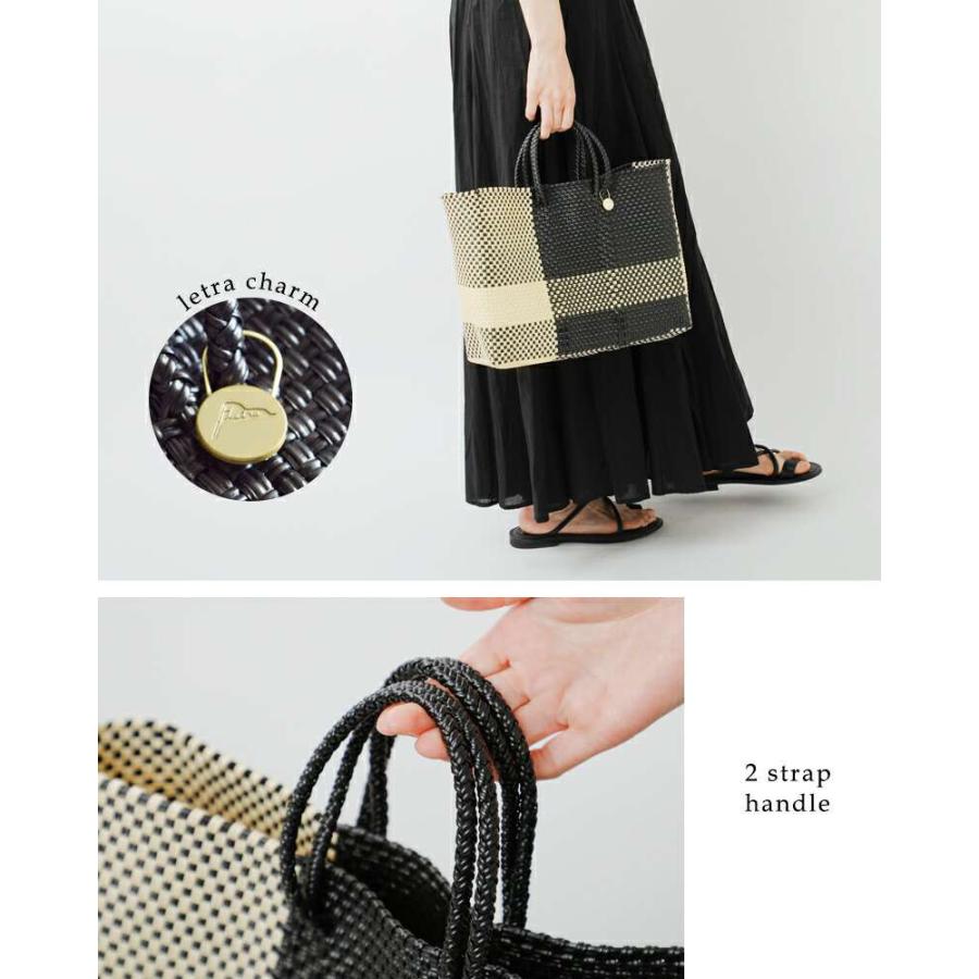 Letra レトラ ショート メルカドバッグ SHORT CROSS LINE かご