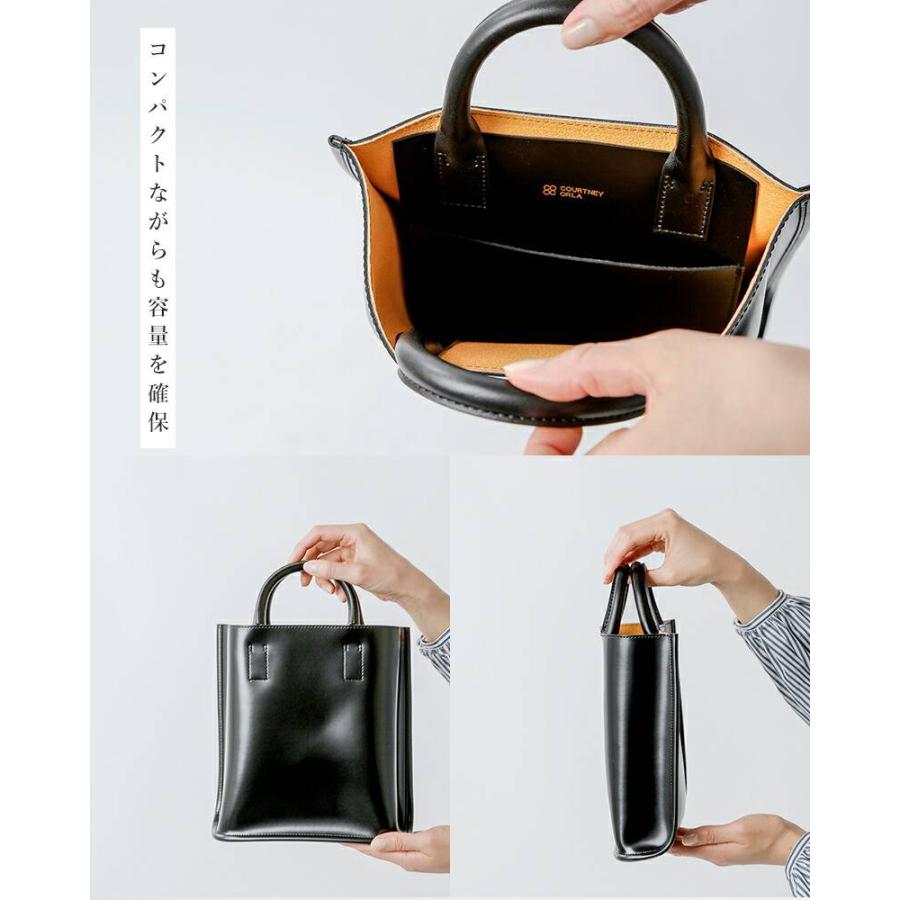 COURTNEY ORLA コートニー オーラ PVC×レザー カーブ トートバッグS CURVE TOTE s crv22fpv014001 レディース｜aranciato｜08