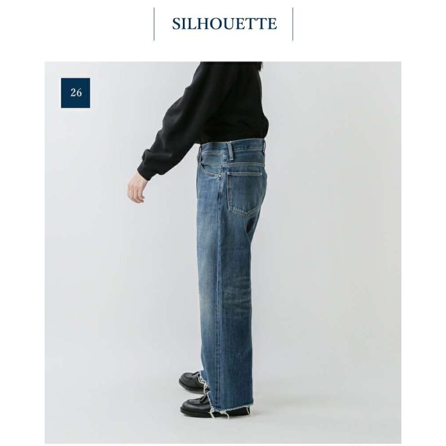 chimala チマラ セルビッチ デニム レギュラー丈 バギーカット パンツ 