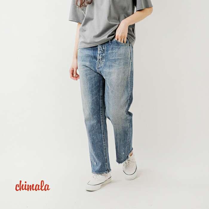 chimala チマラ セルビッチ デニム ワイド テーパード カット chimala チマラ セルビッチ デニム ワイド テーパード カット