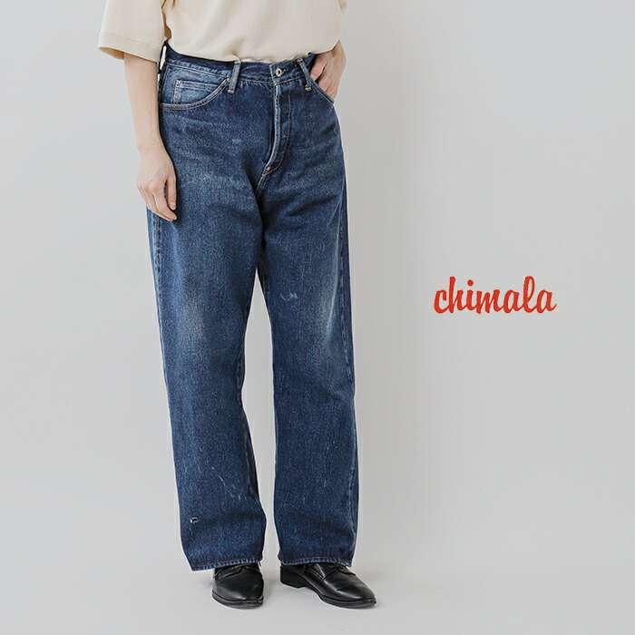 chimala チマラ デニム パンツ ダメージ加工 セルビッチ 赤耳 26 chimala チマラ デニム パンツ ダメージ加工 セルビッチ 赤耳 26