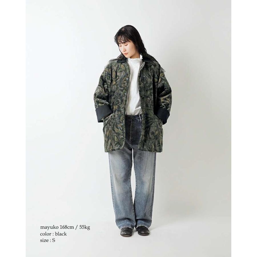 ジャーナル LUXE購入chimala VENTILE M-47コート チマラ chimala（チマラ） フローラル リブレス コード バーン コート cs40