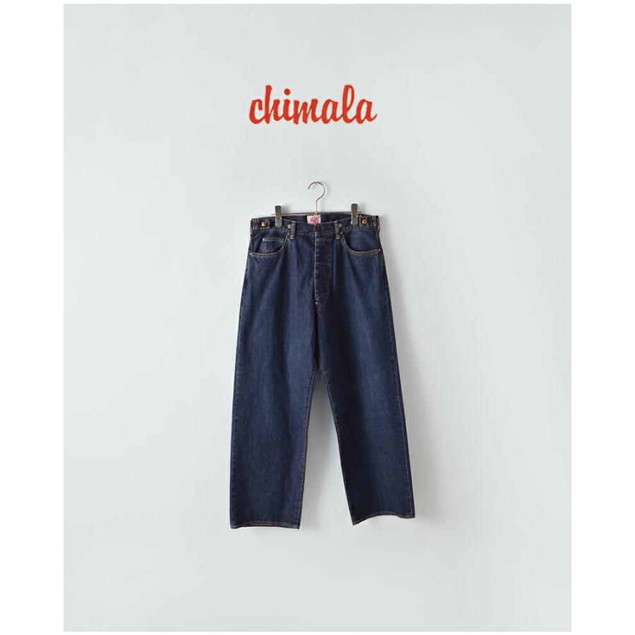 chimala（チマラ） アモスケイグデニム ウエストアジャスタブル パンツ