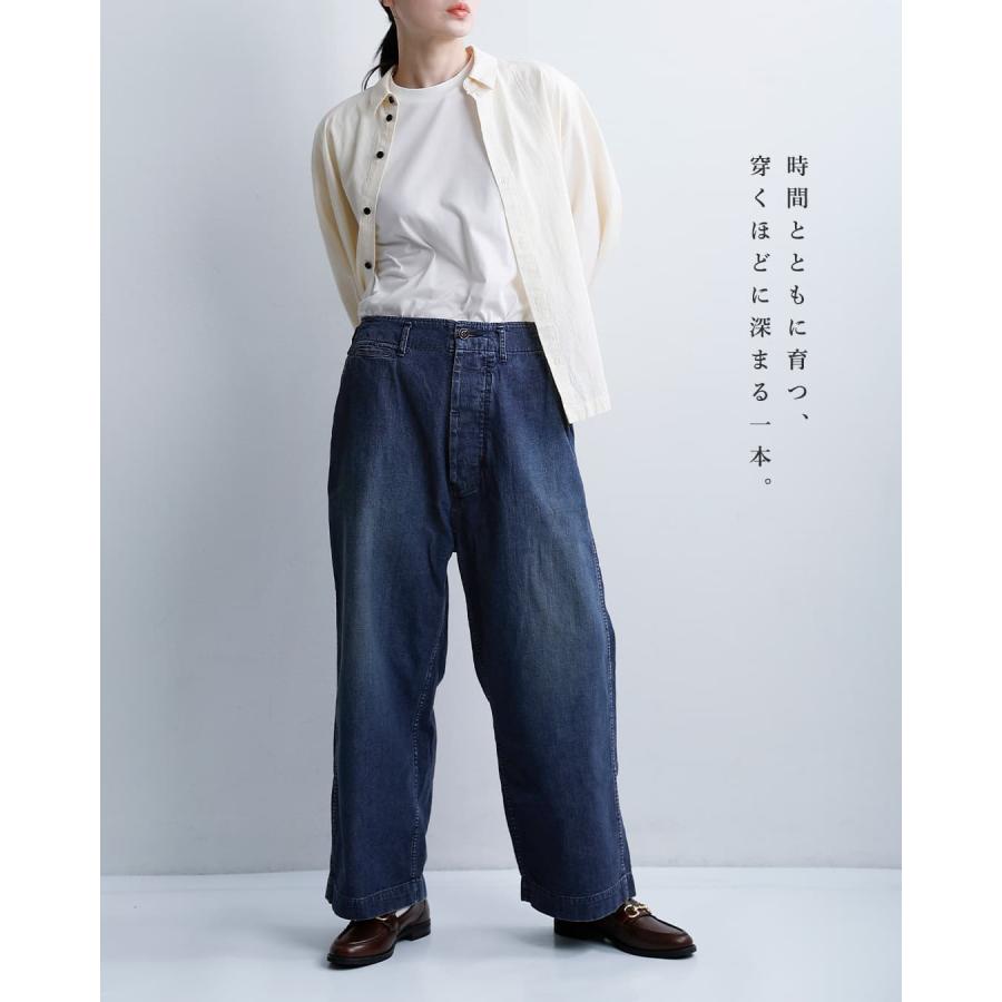 chimala（チマラ） chimala USネイビーデニム ショートトラウザー