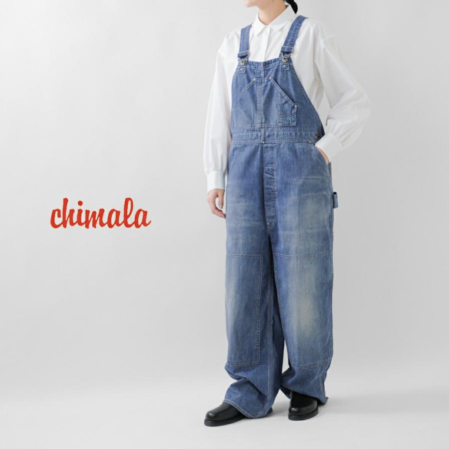 chimala（チマラ） ダブル幅デニム オーバーオール cs41-wp09