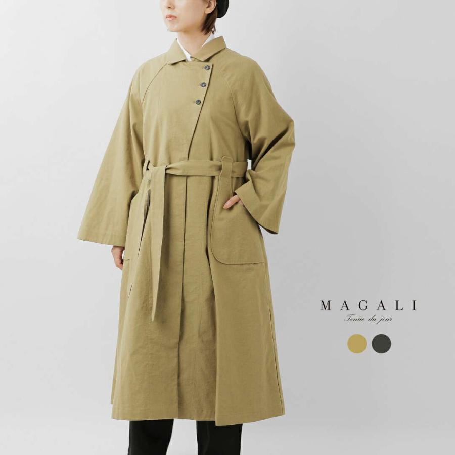 MAGALI マガリ　トレンチコート MAGALI マガリ コットンリネン アンティークキャンバス トレンチコート