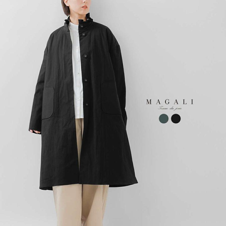 MAGALI マガリ　コート リネン ステンカラー　ロング丈　ロングコート MAGALI | コットンリネン・アンティークキャンバス・トレンチコート