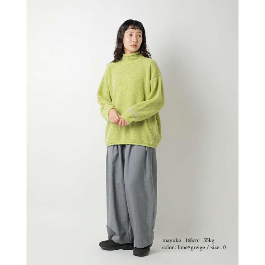 Dulcamara 【30%OFF】ドゥルカマラ Mixブークレー ハイネック ニット 