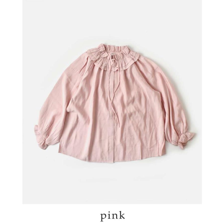 denicher デニシェ ルミナスクロス フリルカラー ブラウス d253081-fn レディース 2025aw新作 ☆☆ クーポン対象 denicher（デニシェ） セール【20%OFF】デニシェ ルミナスクロス