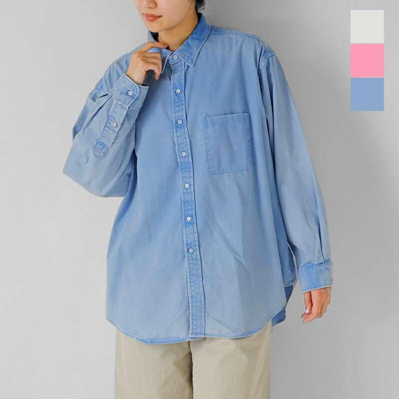 tsuzuli（ツヅリ） コットン オーバーサイズ オックスフォード シャツ