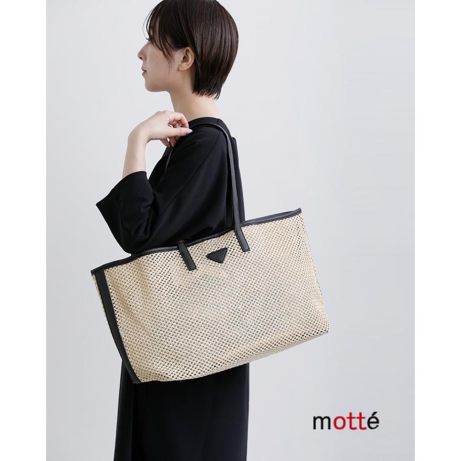 モッテ Motte ラフィア ペーパー トートバッグ drd261005 レディース