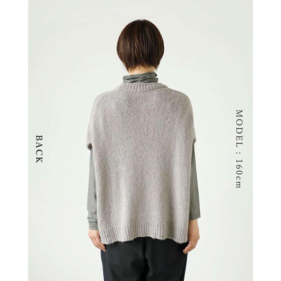 evam eva（エヴァムエヴァ） アルパカ リリー ニット ベスト e243k158