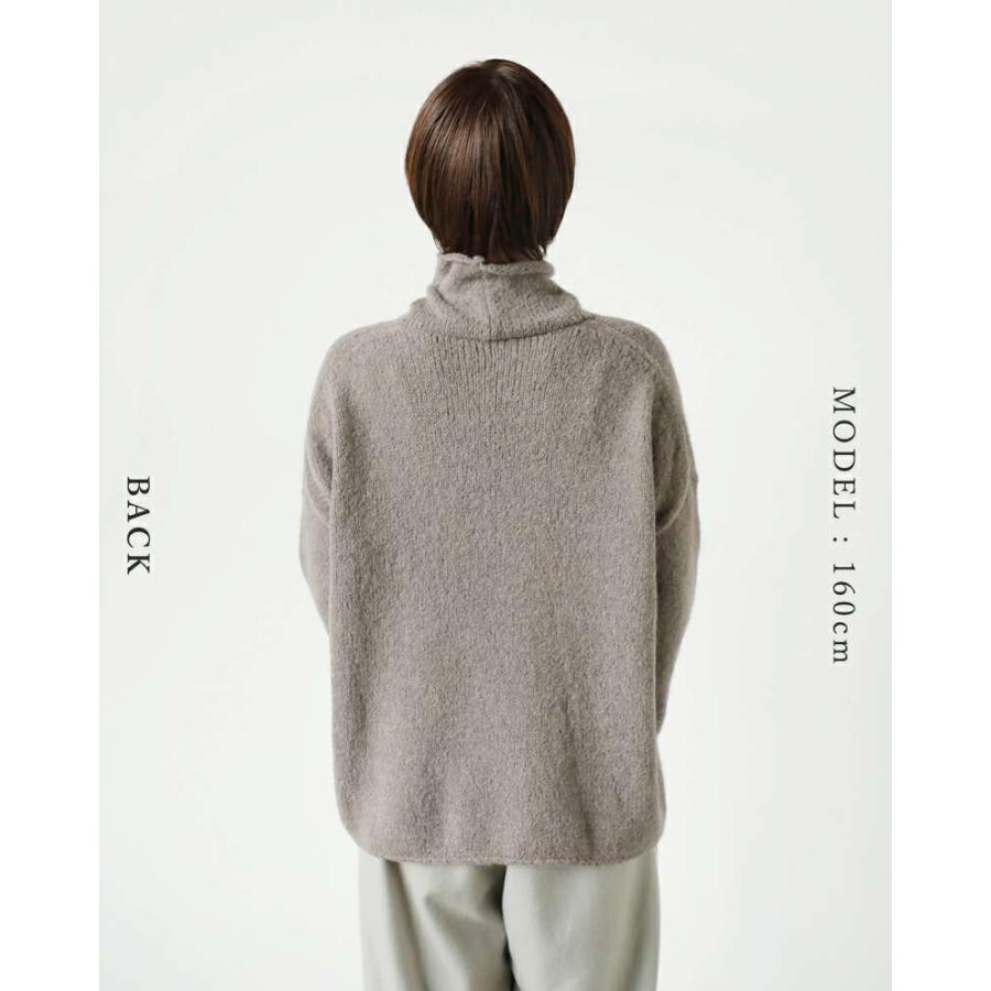 evam eva（エヴァムエヴァ） アルパカ リリー タートルネック ニット