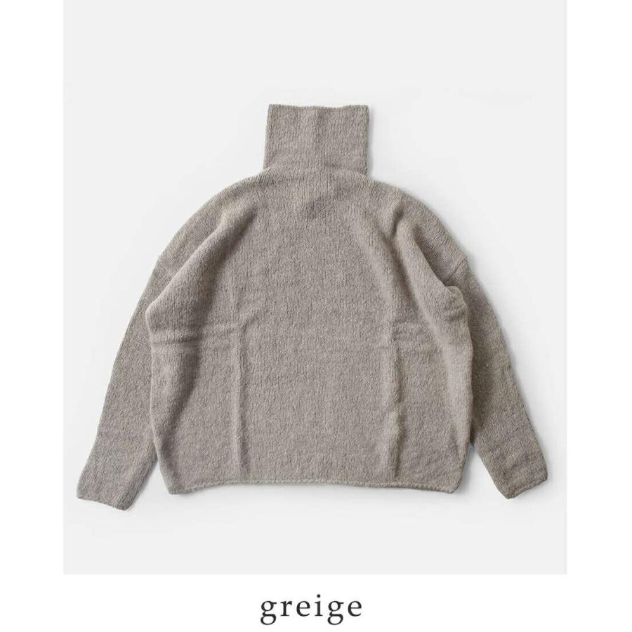 evam eva（エヴァムエヴァ） アルパカ リリー タートルネック ニット