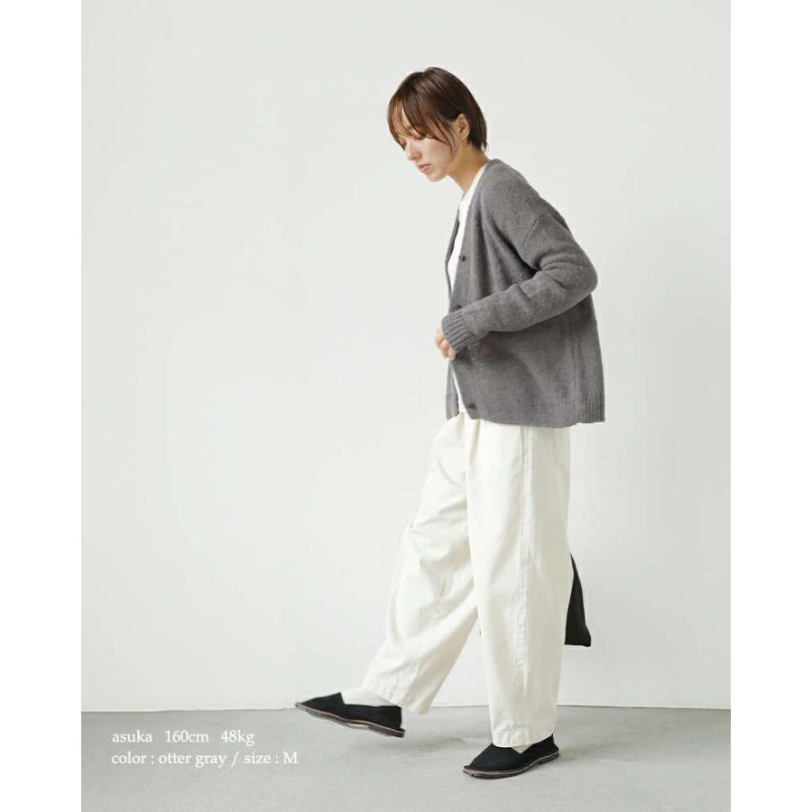 evam eva エヴァムエヴァ アルパカ リリー ニット カーディガン