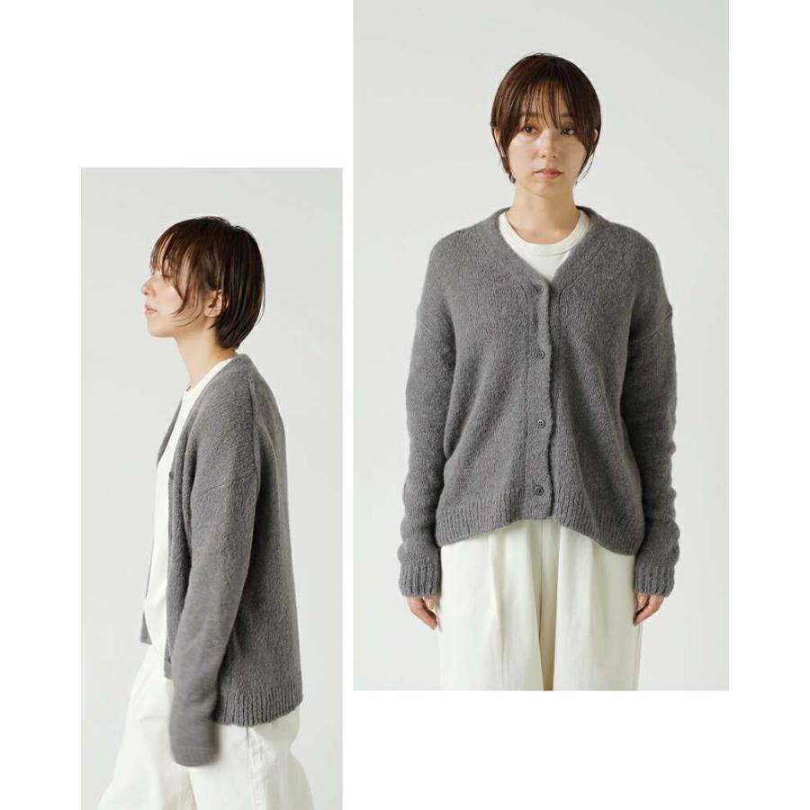 evam eva エヴァムエヴァ アルパカ リリー ニット カーディガン