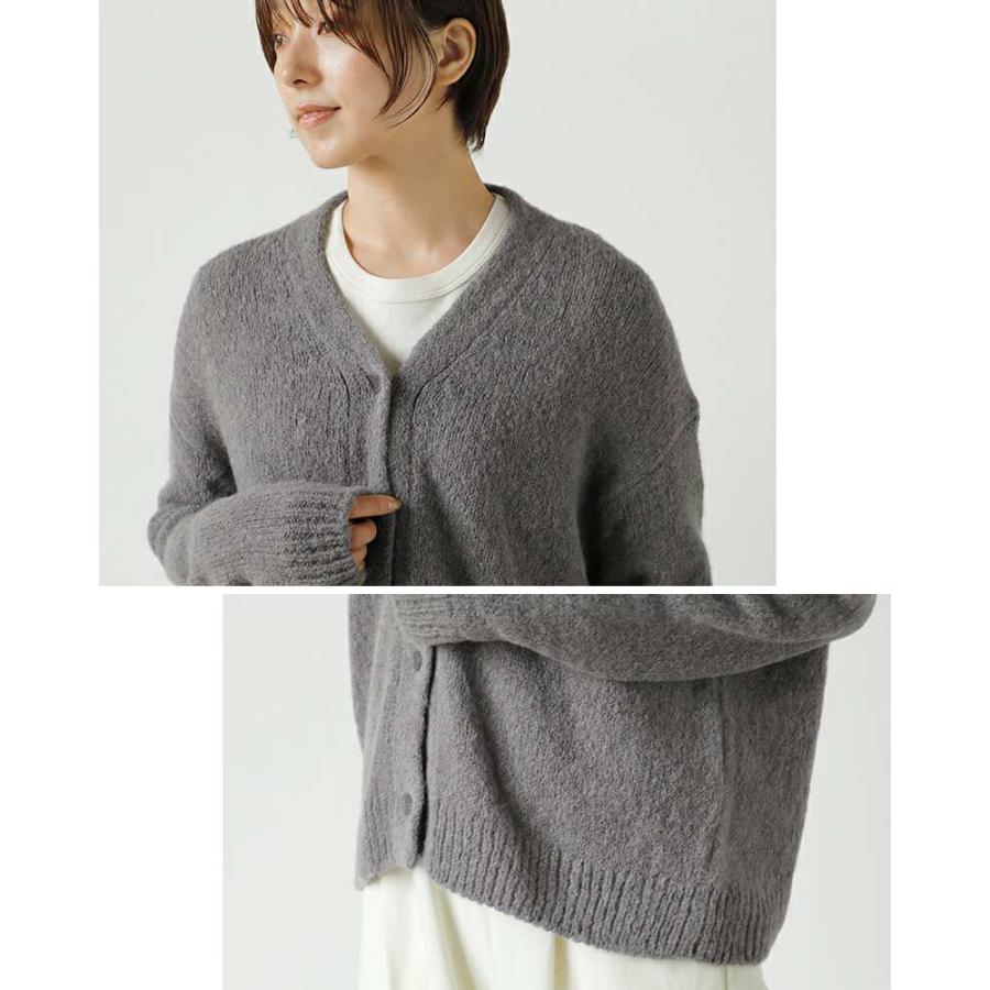 2024年 evam eva アルパカリリーニットカーディガン定価30,800円 evam eva エヴァムエヴァ アルパカ リリー ニット カーディガン