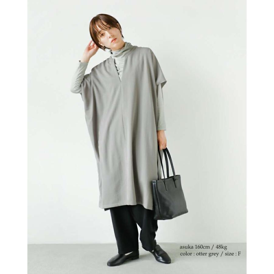 タグ付き エヴァムエヴァ evam eva ギャバジン ウール ポンチョ