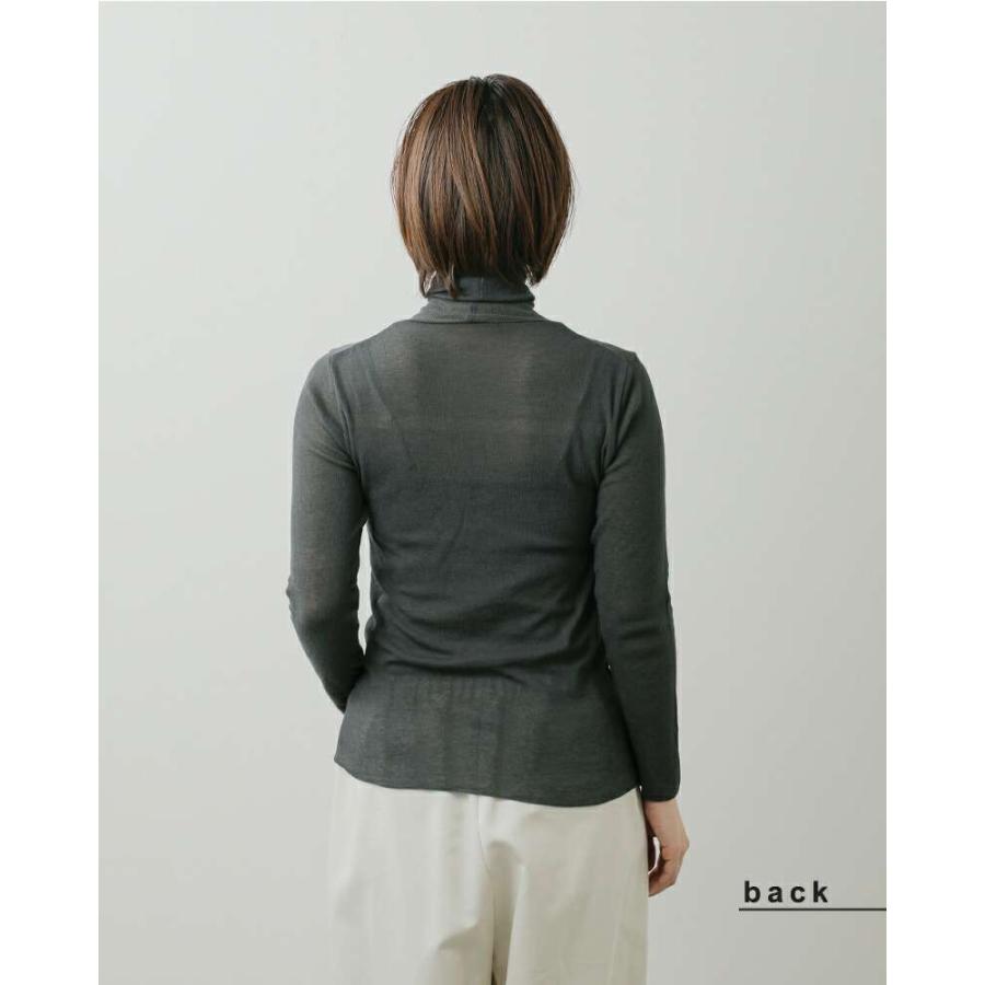 evam eva（エヴァムエヴァ） コットン タートルネック プルオーバー