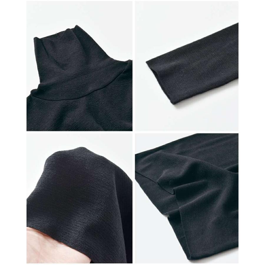 evam eva タートルネック ブラック 長袖 evam eva エヴァムエヴァ コットン タートルネック プルオーバー