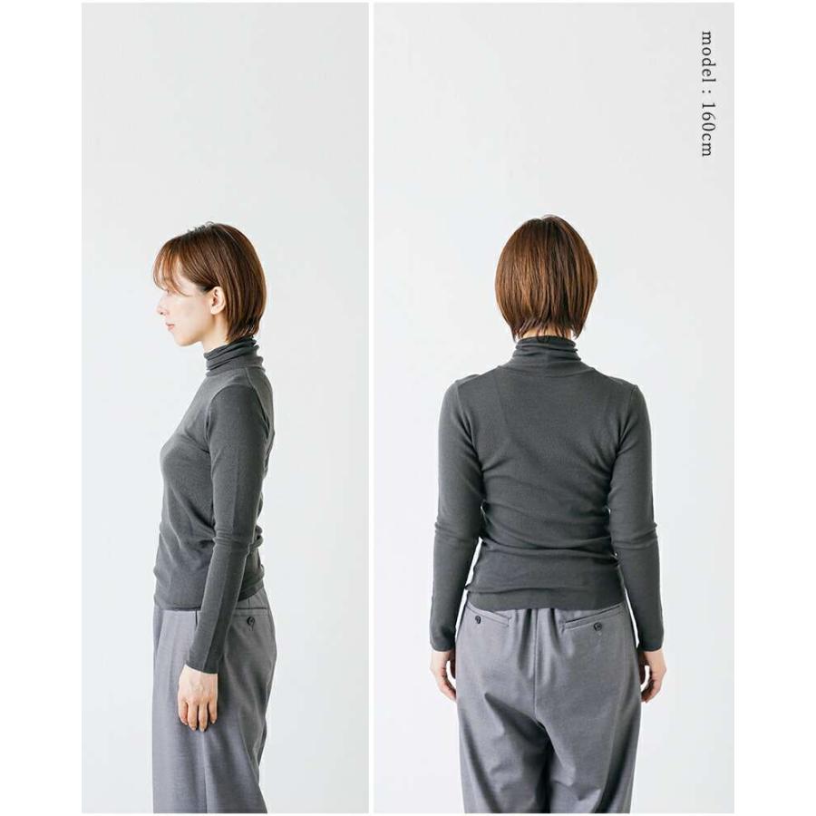 evam eva タートルネック ブラック 長袖 evam eva エヴァムエヴァ コットン タートルネック プルオーバー