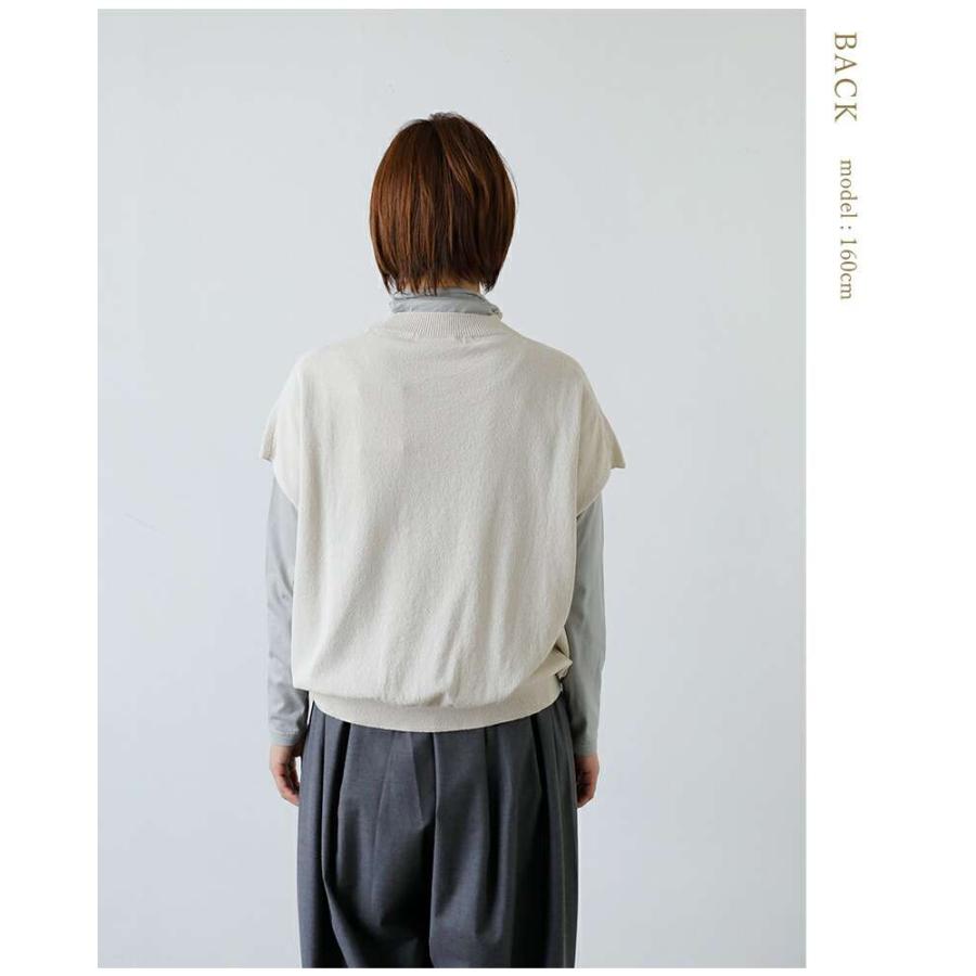 evam eva（エヴァムエヴァ） コットン ベスト e253k022 レディース