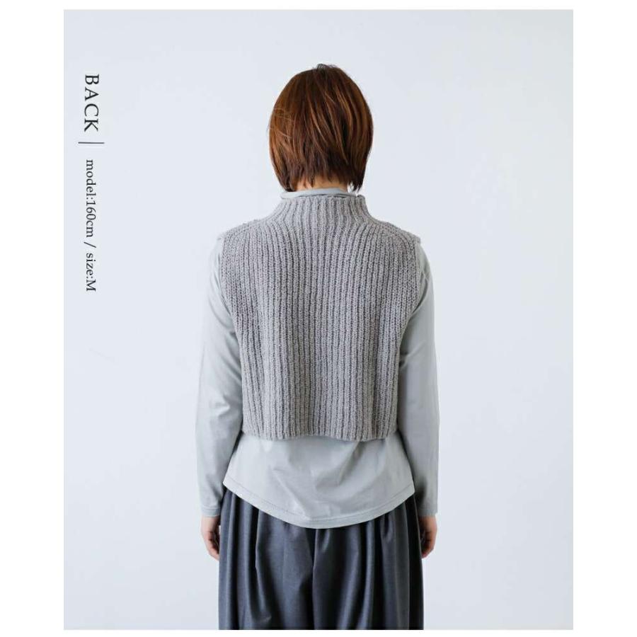 evam eva（エヴァムエヴァ） ウール アルパカ アゼ ベスト e253k053