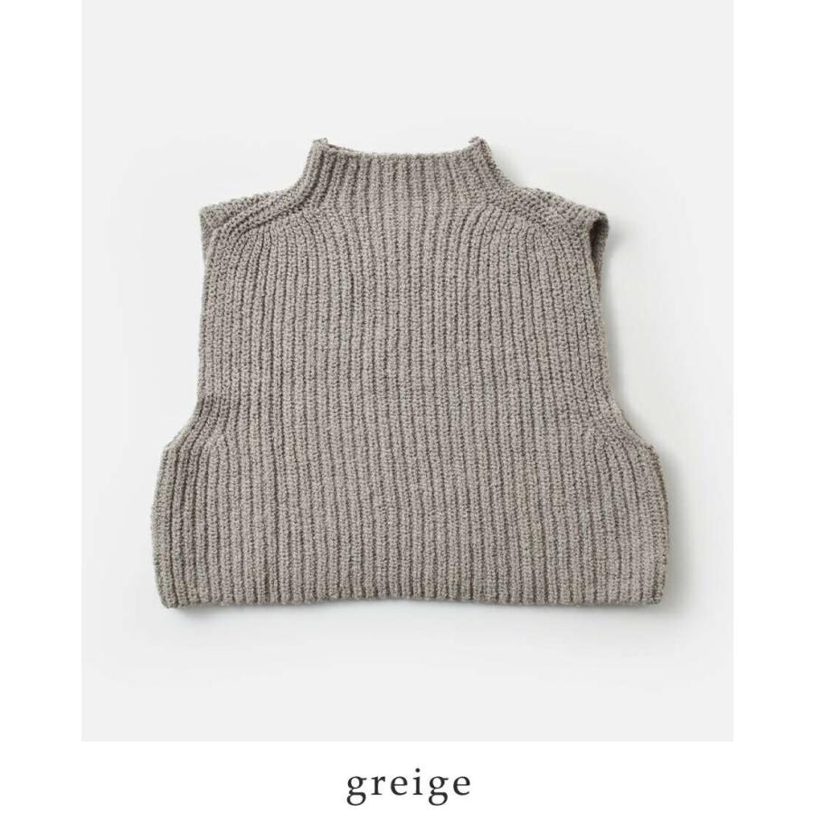 evam eva（エヴァムエヴァ） ウール アルパカ アゼ ベスト e253k053