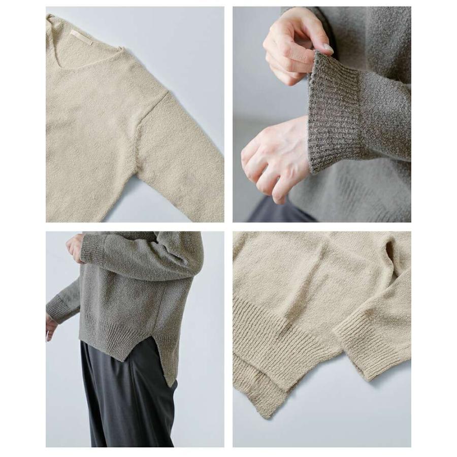 evam eva（エヴァムエヴァ） ウール アルパカ プルオーバー e253k055