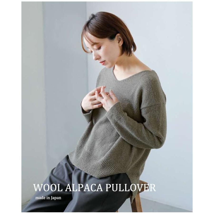 evam eva（エヴァムエヴァ） ウール アルパカ プルオーバー e253k055