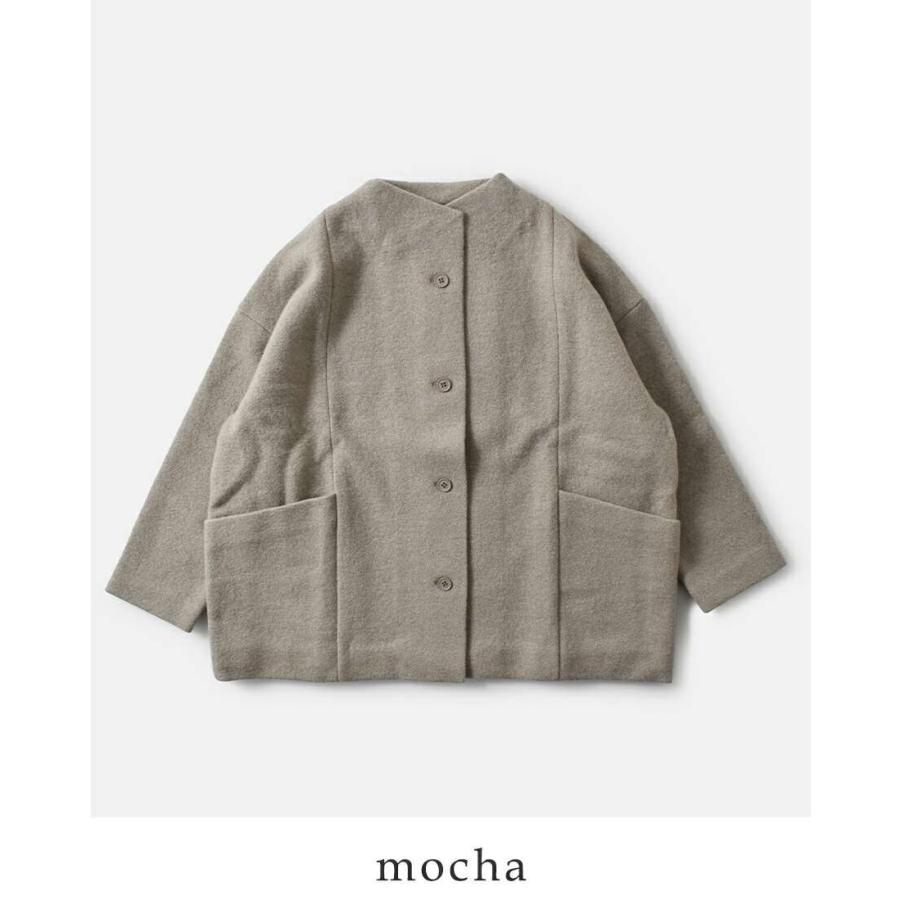 値下げ‼︎evam eva エヴァムエヴァ　プレスウールショートコート　2 evam eva エヴァムエヴァ プレス ウール ショートコート