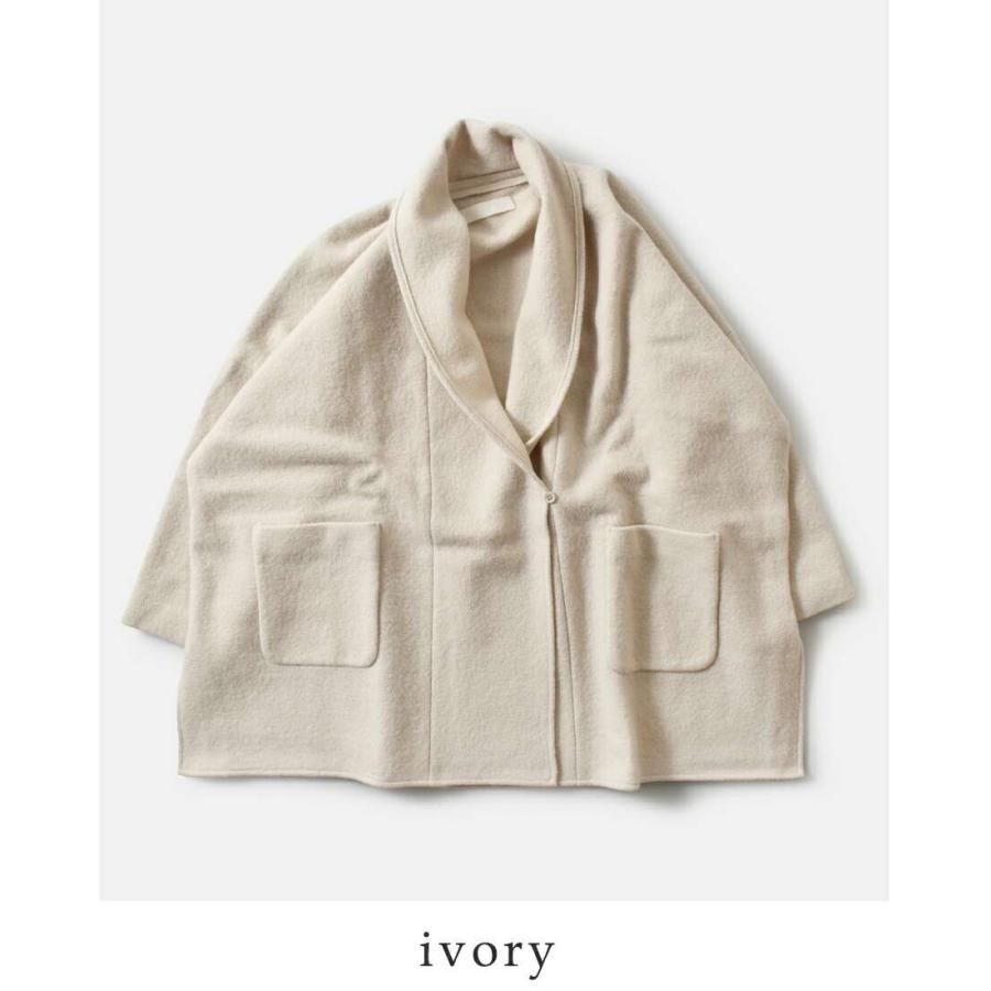 evam eva（エヴァムエヴァ） プレス ウール ローブ e253k092