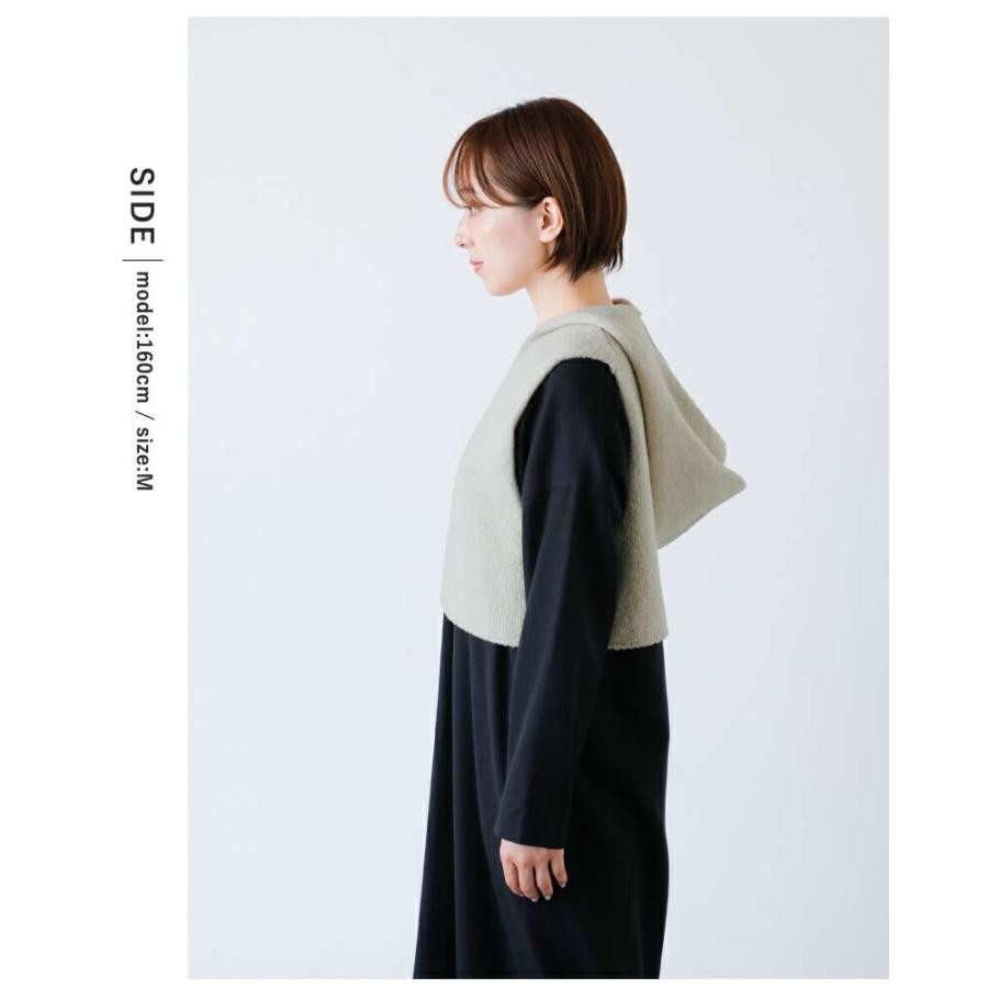 美品　エヴァムエヴァ　サマーニットベスト evam eva エヴァムエヴァ リニューウール フーデッド ベスト