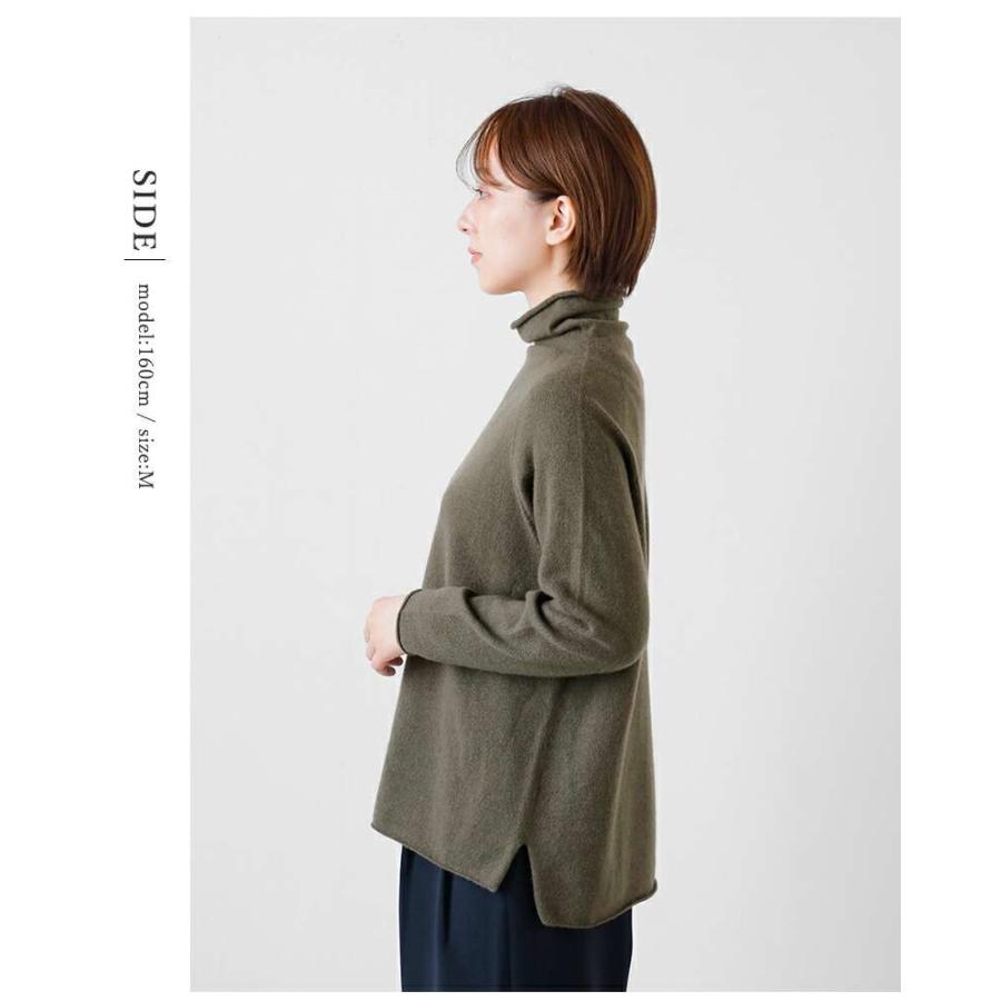 evam eva（エヴァムエヴァ） カシミヤ タートルネック プルオーバー